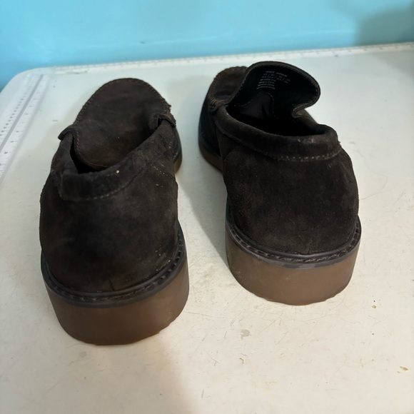 Calvin Klein Vance brown suede slip on loafers in size 10.5 - Picture 7 of 10
